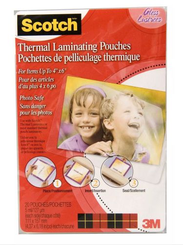 Scotch Thermal Laminating Pouches  20 Pouches 3M TP5900-20 New