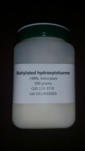 Butylated hydroxy toluene (BHT), 99%, Extra pure, 500 gm