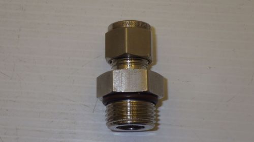 Swagelok ss-600-1-8st male connector 316 ss 3/8&#034; od tube x 3/4-16 male sae nnb for sale