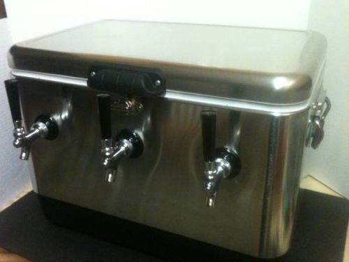 Draft keg beer stainless steel jockey box coolertriple 50ft coils cooler only for sale
