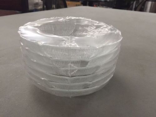 New Arcoroc Transparent Assiette 145 Fleur Glass Bowls Set of 6