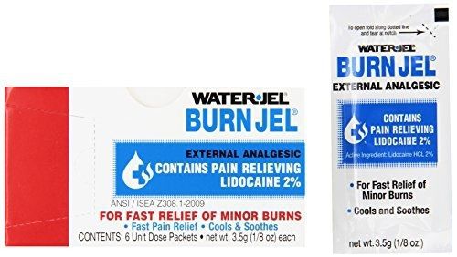 Water Jel Waterjel 2421 Water-Jel Unit Dose Burn Gel, 3.5 gm Packet (Pack of 6)