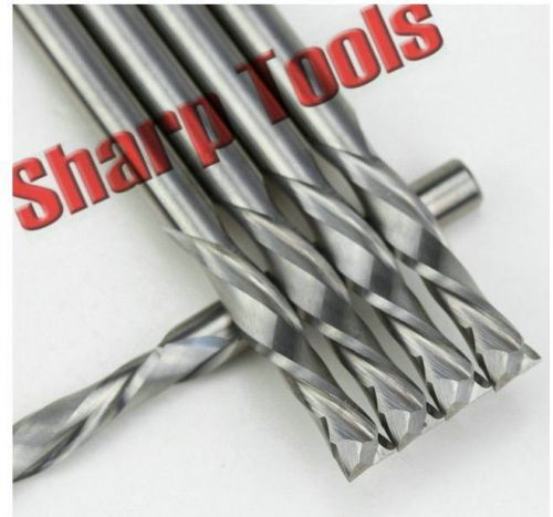 5pcs up &amp;down 8x42mm 2flutes spiral cutter wood cnc router bits for sale
