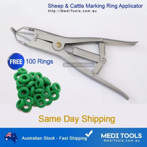 Sheep, Cattle, Marking Pliers, Castration, Ring Applicator, Stainless Steel