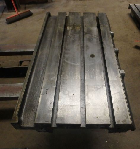 39.375&#034; x 21&#034; x 5&#034;  steel weld t-slotted table cast iron layout plate jig weld for sale