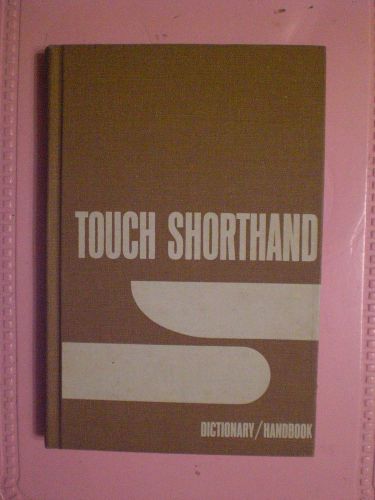 lot278---Touch Shorthand Dictionary/Handbook. Stenograph