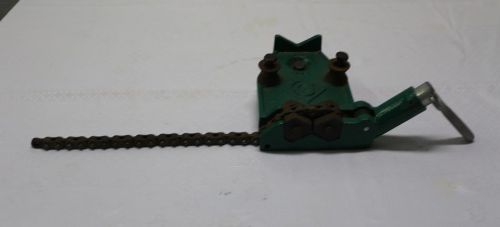 Greenlee 467 pipe chain vise holds 1/8&#034; to 5&#034; pipe for sale