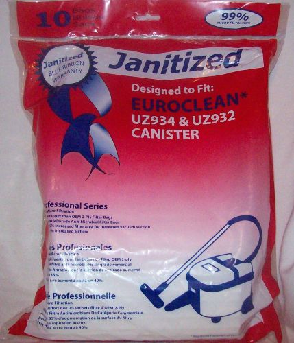 Janiitized EC934-2 Professional Vacuum Bags  UZ934 &amp; UZ932 FREE SHIPPING!