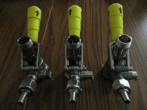 Micro Matic D System Yellow Lever Keg Tap (Lot Of 3}
