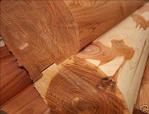 Cedar logs for log homes 6x6 length 8  feet in length / we ship for sale