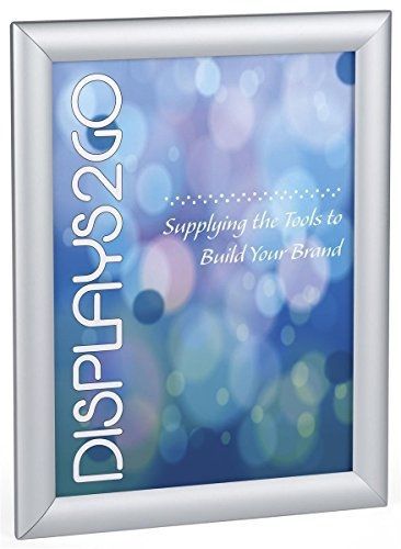 Displays2go snap open sign holder frame, 8.5&#034; x 11&#034;, wall mount or tabletop, for sale