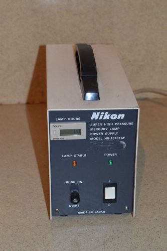 NIKON SUPER HIGH PRESSURE MERCURY LAMP POWER SUPPLY MODEL HB-10101AF