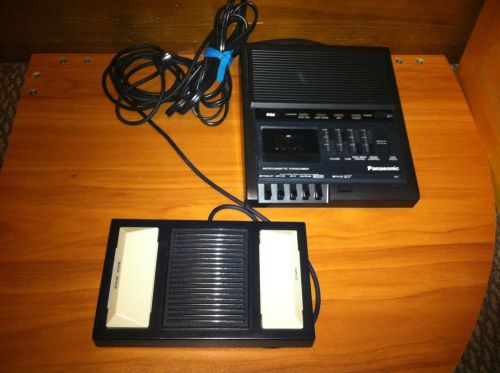 Panasonic RR-930 Micro Cassette Transcriber Tape Recorder Foot Pedal Dictation