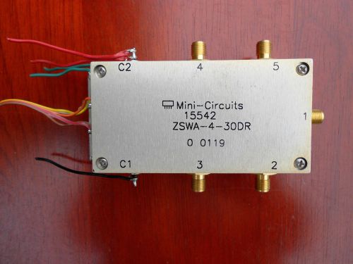 Mini-Circuits RF Coaxial Switch 4-Way SMA Model ZSWA-4-30DR