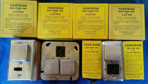 Lot of 10 Fusetron Box Cover Asst SSY STY SKA SSU New Old Stock