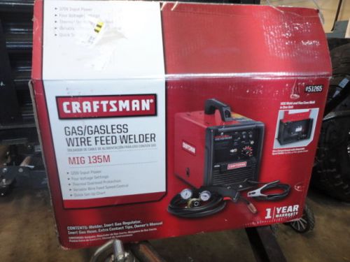 Craftsman mig 135m gas/gasless wire feed welder 115v for sale