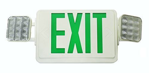 Nicor Lighting 18201GWR Remote Capable Exit Sign with Adjustable Emergency Light
