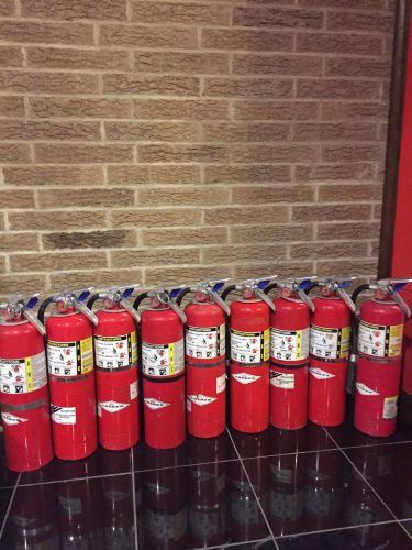 Fire extinguisher 10lbs 10# abc new cert tag lot of 9 (scratch/dirty) for sale