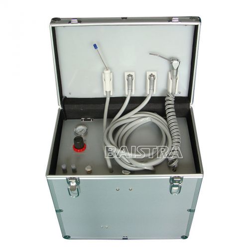 EMS Portable Dental Turbine Unit+Air Compressor+Suction System+Triplex Syringe