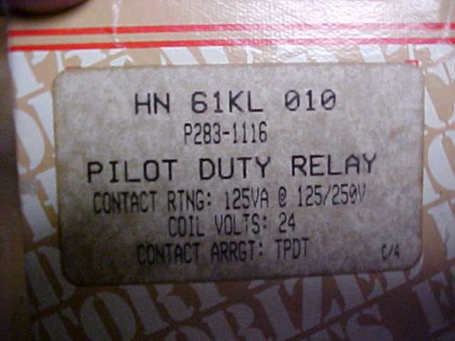 New pilot duty relay 24v coil hn 61kl 010 za-271 for sale