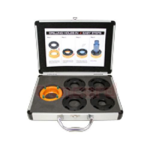 Stone Drill Guide Kit includes one suction base and four drill guide rings