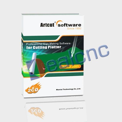 9 languages artcut2009 software for vinyl cutting plotter with graphec disc for sale