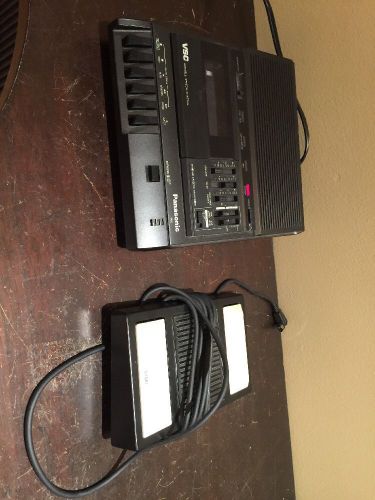 Panasonic RR-830 Standard Cassette Transcriber VSC with foot pedal