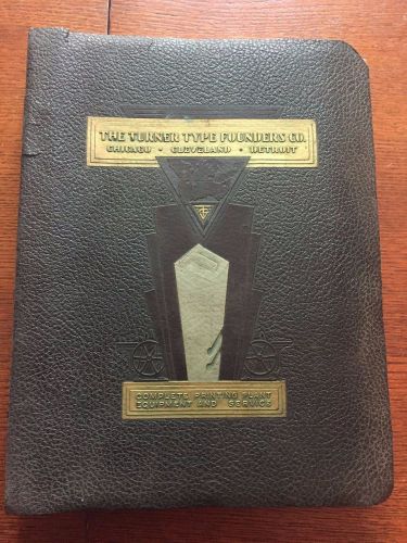 Vintage / Antique Turner Type Founders Thompson Cabinet Printing Company Catalog