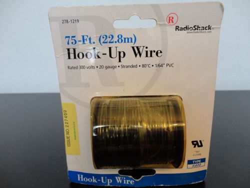 Radio Shack Hook-Up 75 Ft Wire Roll 20 Gauge Stranded 300V 278-1219
