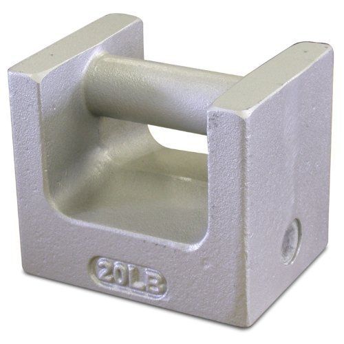 Rice lake 12870 cast iron painted grip handle test weight, 20lb mass, nist class for sale