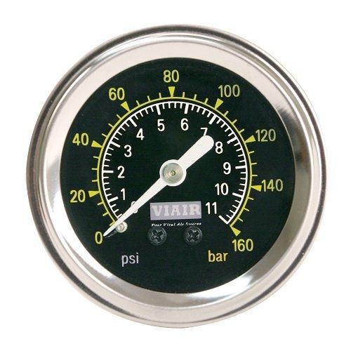 Viair 90085 160 psi 1.5&#034; single needle air gauge for sale