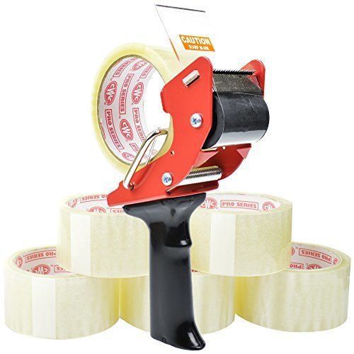 Tape Gun and Packing Tape VALUE Bundle 1 Tape Gun and 6 Rolls of Tape