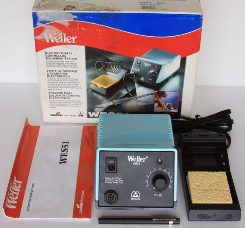 Weller WES51 ESD Safe Soldering Station, Iron Holder Base And Lockout Tool