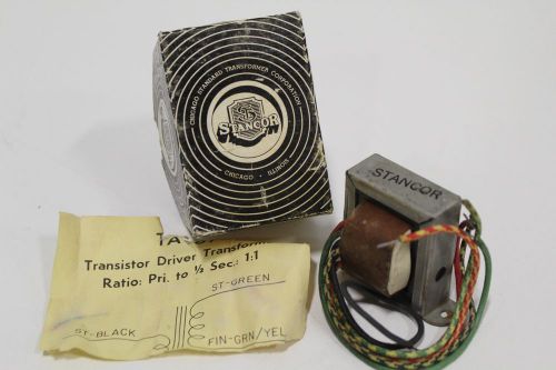 NOS Stancor TA-61 Transistor Dribver Transformer Ratio Pri to 1/2 Sec.: 1:1