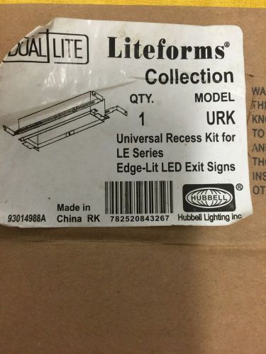 Hubbell LiteForms Collection Universal Recess Kit LE Series Edge Lit Model URK