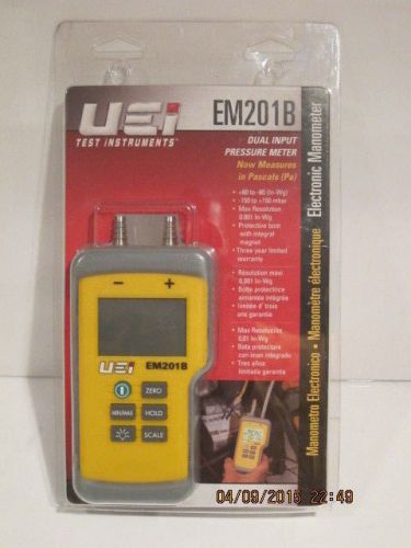 Uei em201b(h26-170) dual input digital pressure meter, f/ship new in sealed pack for sale