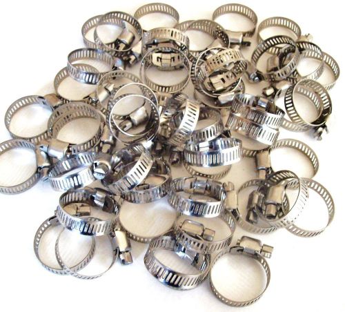 50 goliath industrial stainless steel hose clamps 5/8&#034; - 1&#034; sshc10 16mm-25mm for sale
