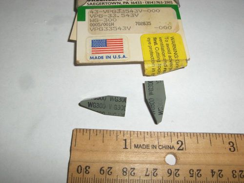 GREENLEAF VPG-33.543V CERAMIC INSERTS (10 PCS) NEW   GRADE WG-300