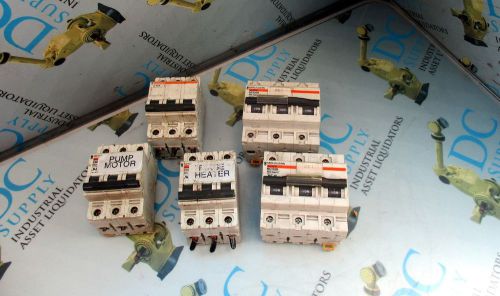 Merlin gerin 24472 27179 240v 480vac multi 9 3 pole circuit breakers lot of 5 for sale