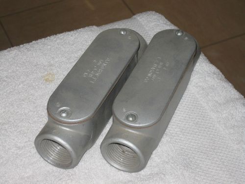 (2) type c conduit body 1&#034; redodot cover / gasket aluminum for sale