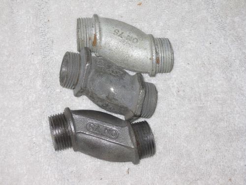 (3) malleable iron 3/4 &#034; offset conduit nipple for sale