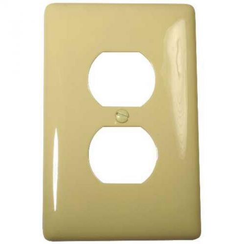 Wallplate Midi 1-Gang Duplex Ivory HUBBELL ELECTRICAL PRODUCTS NPJ8I