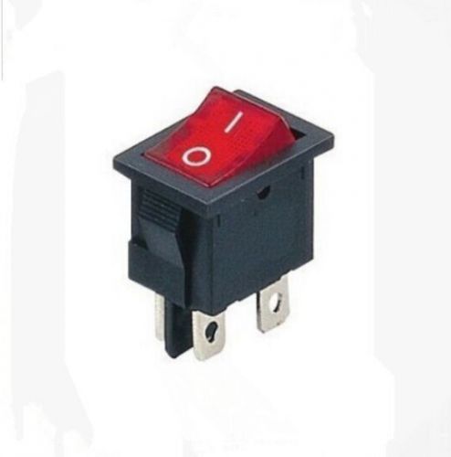 1* kcd1-104n red light dpst on/off boat rocker switch 6a/250v 10a/125v new for sale