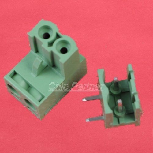 10pcs block terminal wire connectors 2edg 5.08-2p right angle for sale