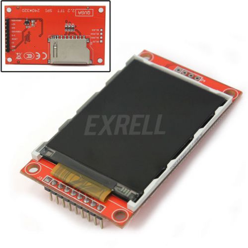 2.2&#034; Serial SPI TFT LCD Display Module 240x320 Chip PCB Adapter SD Card