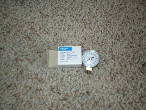 New in box, ashcroft 0-15 psi pressure gauge with 1 1/2&#034; face 15w1005 h 01l 15# for sale