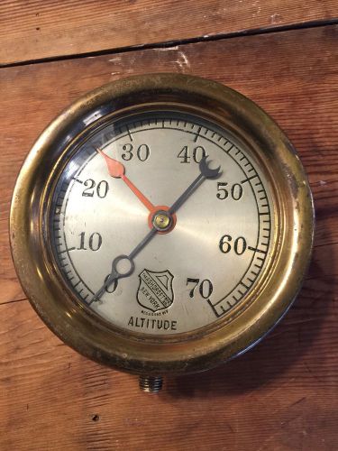 Antique Ashcroft Pressure Gauge. 6&#034; Diameter. Beautiful Industrial Age Artifact.