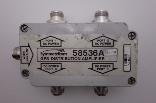 Symmetricom 58536A GPS 1x4 4-Way Active Antenna Signal Splitter Divider N Female