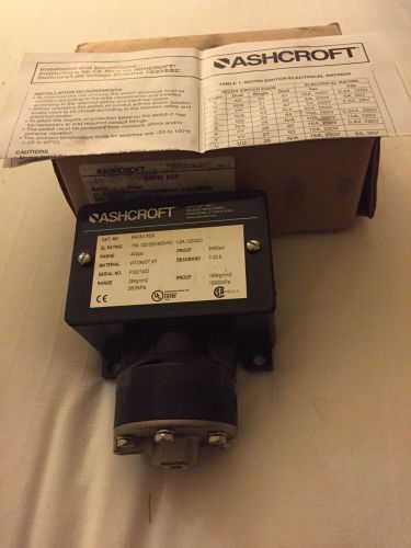 Ashcroft B424V XG6 Pressure Switch 400 Psi New In Box