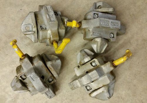 4 Shipping Sea Container Twist Lock Stacking Coupler Connectors